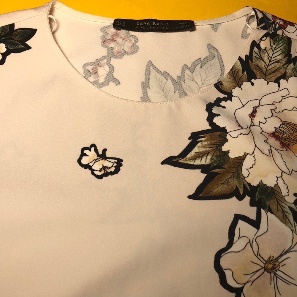 Zara Basic Collection Floral Print Mini Dress - image 4